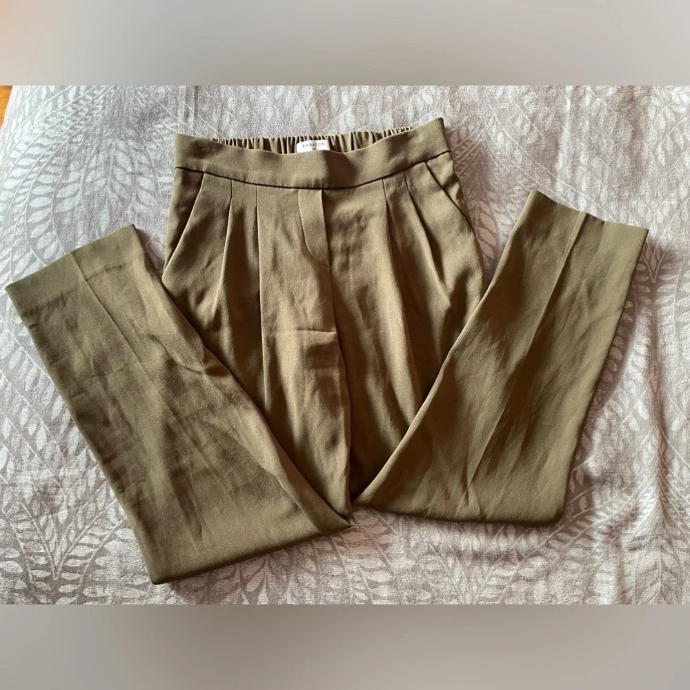 Babaton Khaki Trousers - Picture 1 of 8